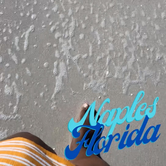 Naples beach view