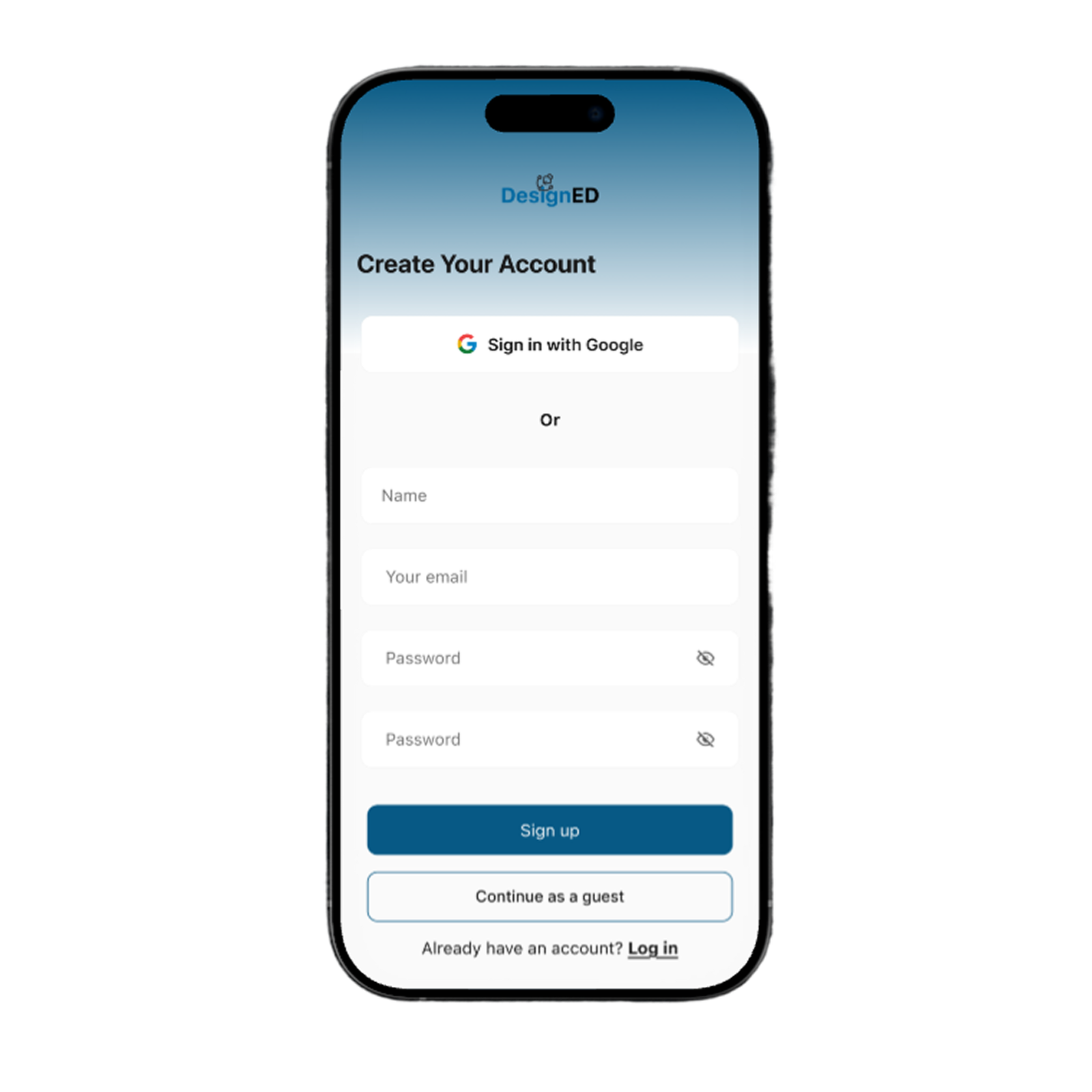 DesignED final mobile mockup 1